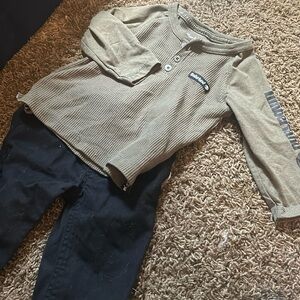 Timberland Matching‎ Set LS + Pant Combo Size 12M